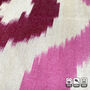 Pink Drops Hand Woven Ikat Cushion Covers, thumbnail 3 of 7