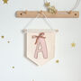 Bow Initial Banner Personalised Nursery Decor, thumbnail 4 of 5