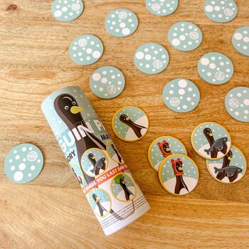 Penguin Matching Memory Snap Children's Christmas Gift, 4 of 4