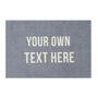 Personalised Text Grey Doormat, thumbnail 2 of 9