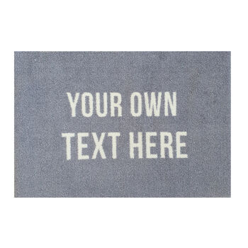 Personalised Text Grey Doormat, 2 of 9