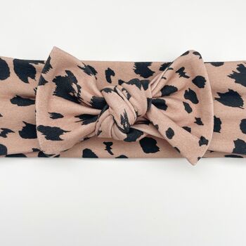 Animal Print Topknot Bow Headband Stocking Fillers Christmas, 2 of 2