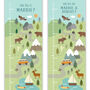 Adventure Awaits Canvas And Wood Height Chart, thumbnail 4 of 8