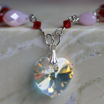 Crystal Heart Mini Garland Christmas Decoration, 4 of 10