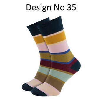 High Quality Cotton Mix Multi Colour Striped Socks, 7 of 12