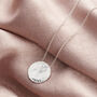Personalised Large Hammered Disc Necklace, thumbnail 4 of 9
