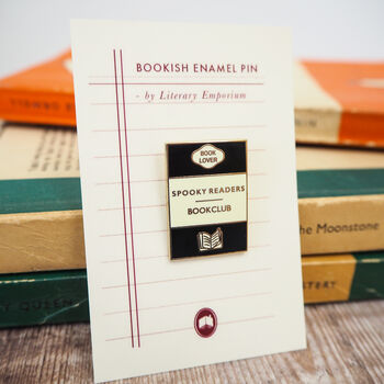 'Spooky Readers Bookclub' Enamel Pin Badge, 4 of 4