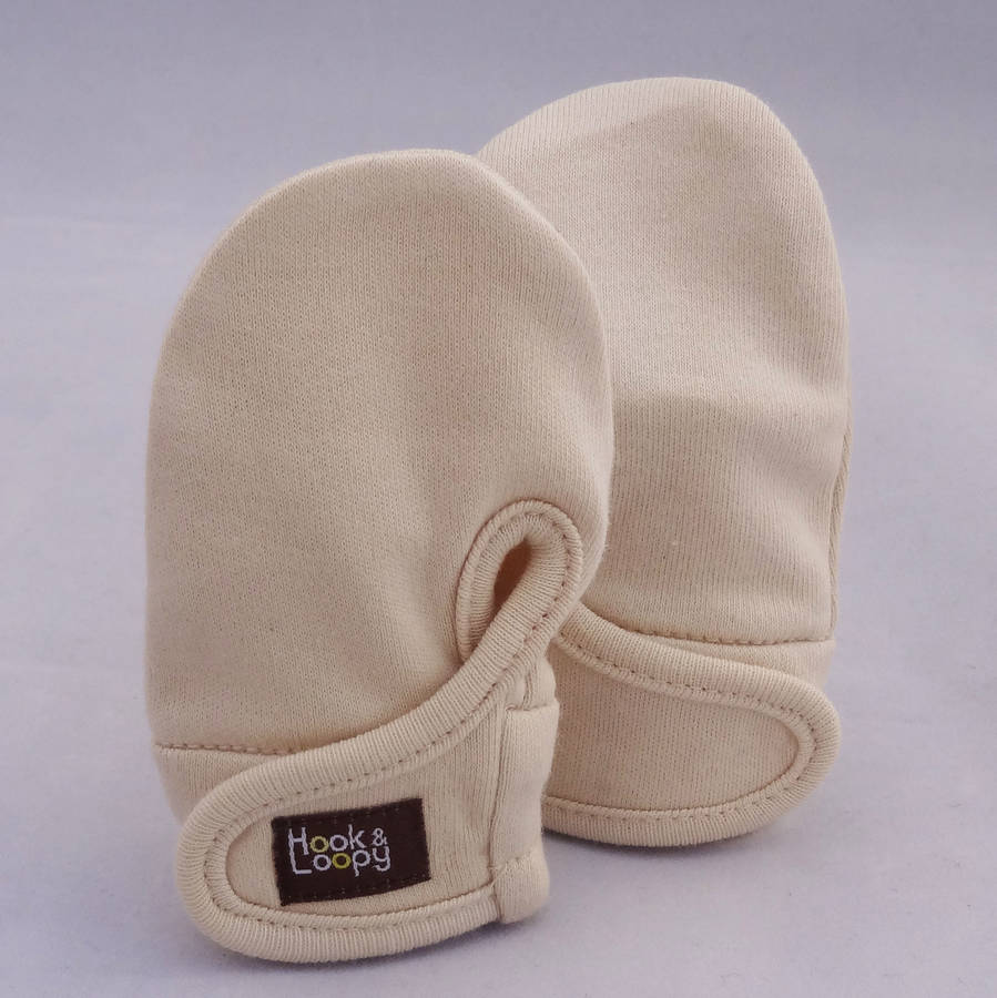 baby scratch mittens boys, girls and unisex colours by hook & loopy