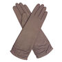 Audrey. Women's Ruched Long Leather Gloves, thumbnail 11 of 12