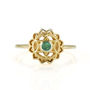 Heart Chakra Emerald Ring Silver Or Gold Plated, thumbnail 6 of 11