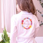 Personalised Floral Wedding Women's Dressing Gown, thumbnail 3 of 7