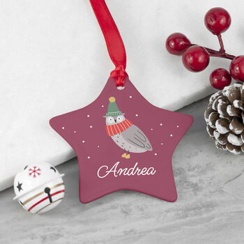 Personalised Star Ceramic Christmas Decoration, 12 of 12