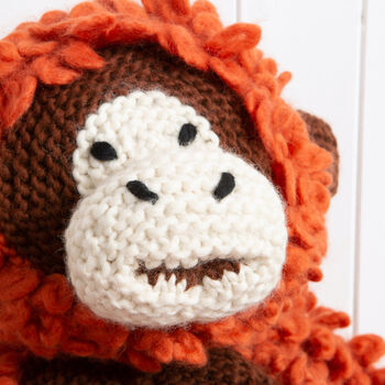 Giant David The Orangutan Knitting Kit, 7 of 8