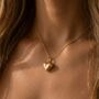 Gold Plated Heart Charm Necklace, thumbnail 1 of 3