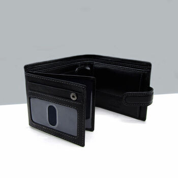 Personalised Initial Men's Rfid Leather Trifold Wallet, 3 of 6