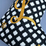 Personalised Black Knitted Christmas Stocking, thumbnail 2 of 4