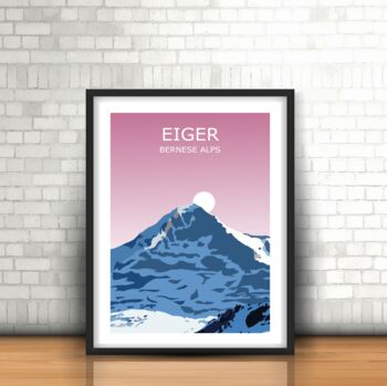 The Eiger Alpine Peak Art Print, 2 of 3