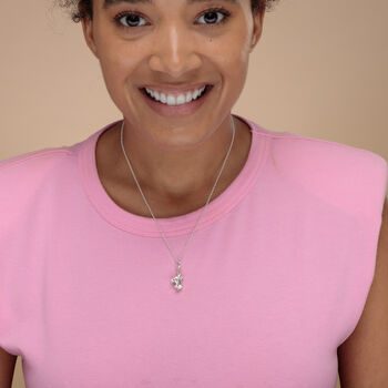 Sterling Silver Roller Skate Charm Necklace, 3 of 6