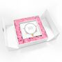 Happy 50th Birthday Hearts Charm Bracelet In Flower Box, thumbnail 1 of 4