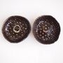 Handmade Black Gloss Ceramic Ring Dish With Gold Dots, thumbnail 2 of 6