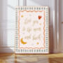 Love You To The Moon Nursery Art Print, thumbnail 1 of 3