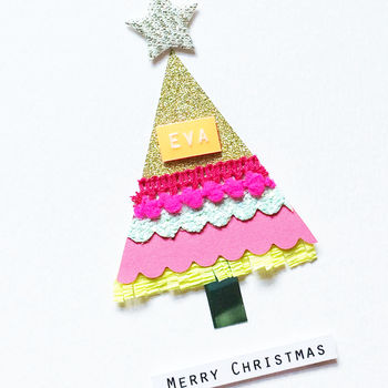 Merry Christmas Pom Pom Tree Card, 2 of 2