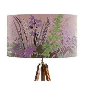 Hedgerow Blush, Pink And Green Floral Lampshade, 6 of 9