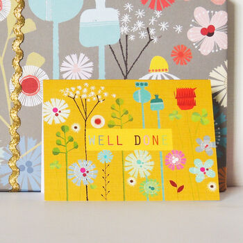 Mini Floral Well Done Card, 4 of 5