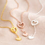 Mismatched Heart Lariat Necklace, thumbnail 2 of 12