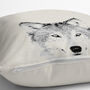 Wolf Scatter Cushion, thumbnail 3 of 4