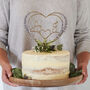 Lilac Lavender Wedding Cake Topper, thumbnail 1 of 8