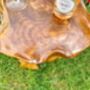 Handcrafted Mushroom Side Lamp Table Natural Wooden Furniture, thumbnail 3 of 4