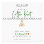 With Love From Ireland Gift, Celtic Knot Bracelet Gift, thumbnail 1 of 3