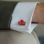 Personalised Red Boxing Glove Cufflinks, thumbnail 1 of 4