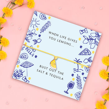 Lemon Slice Charm Bracelet When Life Gives You Lemons, 3 of 6