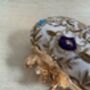 Flower Clasp Oval Off White Clutch, thumbnail 6 of 9