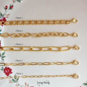 Pick Your Own Custom Gold Three Charm Necklace, 2 of 10