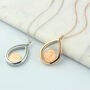 Dates 1971 To 1983 Halfpenny Teardrop Locket Necklace, thumbnail 2 of 8
