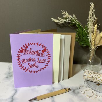 Personalised Modern Love Valentines Card, 2 of 6