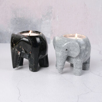 Marble Elephant Tea Light Holder, 10 of 12