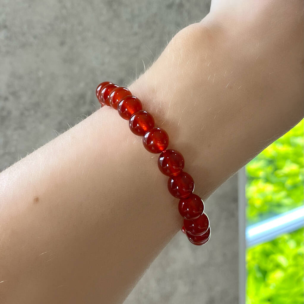 Gemstone Chip Bracelet - Carnelian – Elevated Calm