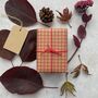 Christmas Gingham Paper Fibre Wrapping Paper, thumbnail 1 of 5