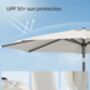 3m Garden Parasol Umbrella Upf 50+ Sun Shade 30° Tilt, thumbnail 8 of 12