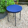 Circular Round Garden Outdoor Seat Pads Plain Navy Blue, thumbnail 3 of 3