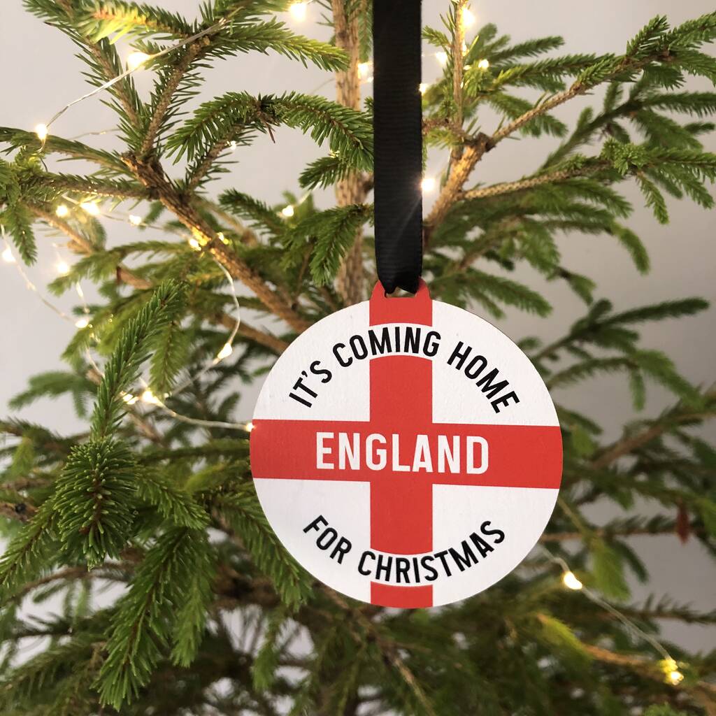 It's Coming Home For Christmas 2022 Football Decoration By Alphabet