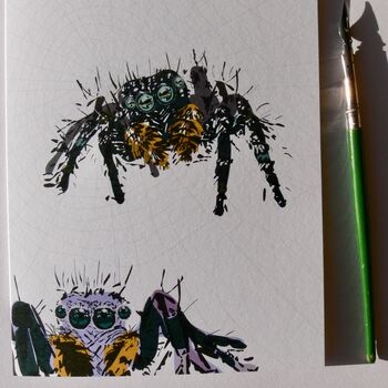 Spider Happy Birthday Greeting Card, 4 of 5