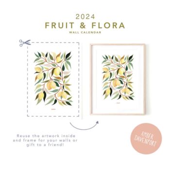 2024 Fruit And Flora Wall Calendar, 7 of 8