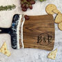 Personalised Couples Name Resin Wood Cheese Board | Anniversary, Wedding Gift, thumbnail 2 of 6