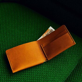 Handmade Leather Bi Fold Wallet, 8 of 8