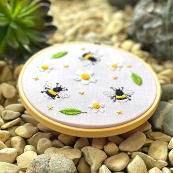 Bees And Flowers Embroidery Kit, 2 of 7